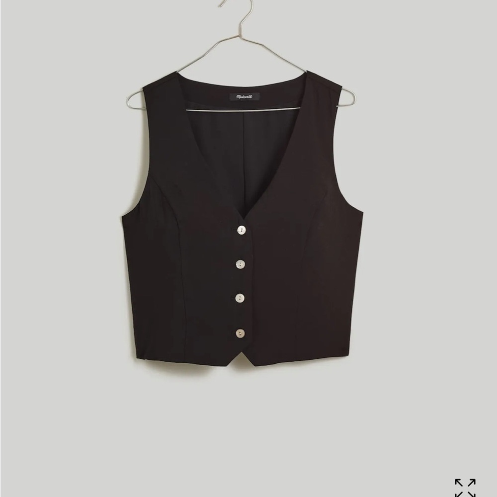 Madewell Katrina Crop Vest Top in Softdrape